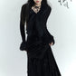 【25s Jul.】Gothic Velvet Fishtail Skirt