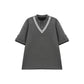 【25s Aug.】Cleanfit Color-Block Tee & Striped Oversized Track Pants Set