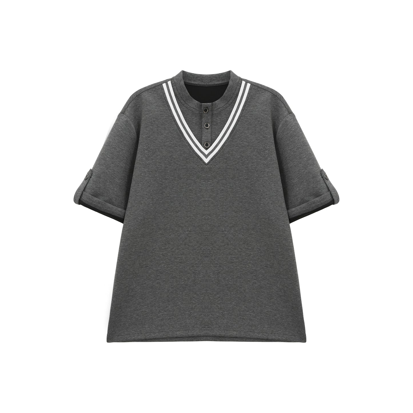 【25s Aug.】Cleanfit Color-Block Tee & Striped Oversized Track Pants Set