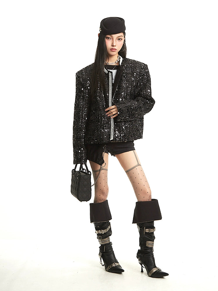 【25s Sep.】Old Money Style Luxury Chanel Style Shiny Jacket