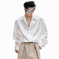 【25s Aug.】Shimmer Satin Cropped Top