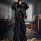 【25s Oct.】Dark Deconstructed Patchwork Leather Jacket