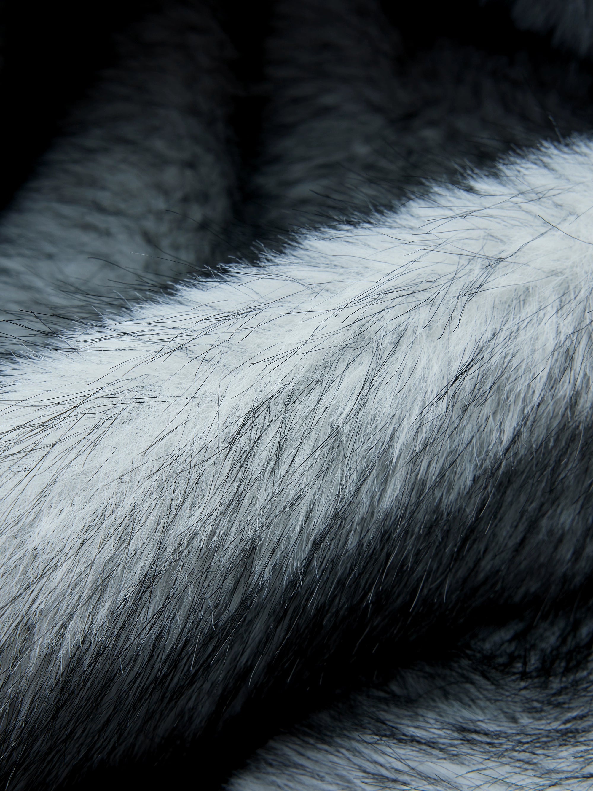 【25s Nov.】Patchwork Color-blocked Faux Mink Fur Hooded Jacket