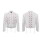 【25s Aug.】Metal Buckle Drawstring Stand Collar Short Jacket