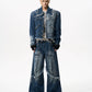 【25s Oct.】Deconstructed and Reconstructed Rivet Design Jeans