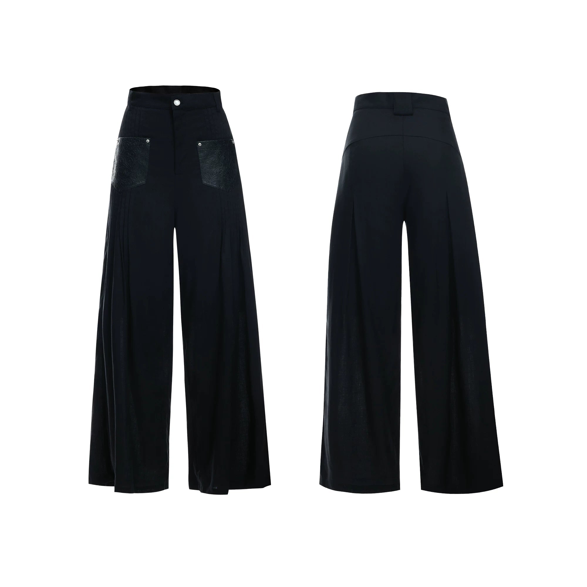 Embroidered Pleated Relaxed Shirt / Pants