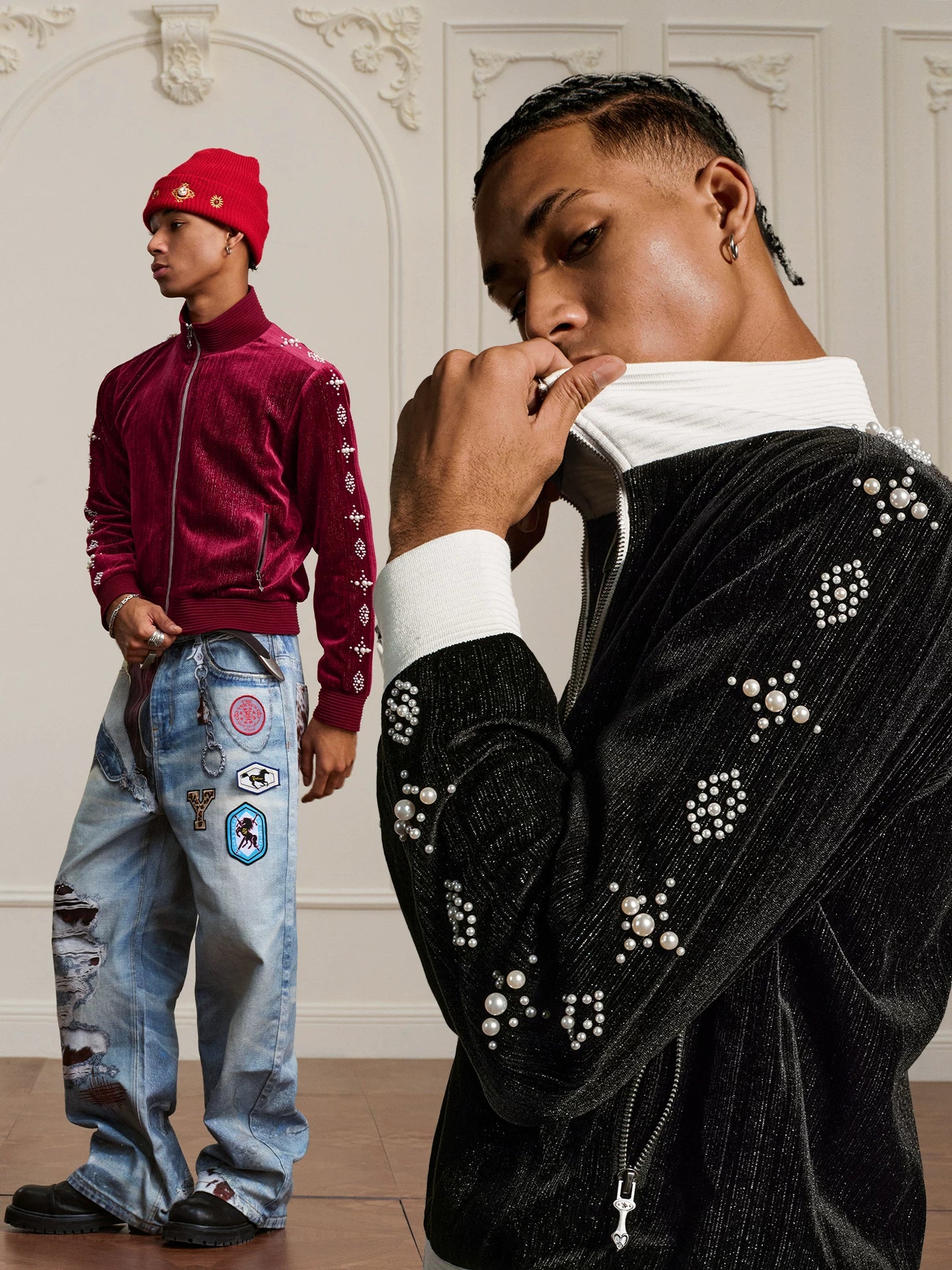 Velvet Pearl Workwear Jacket