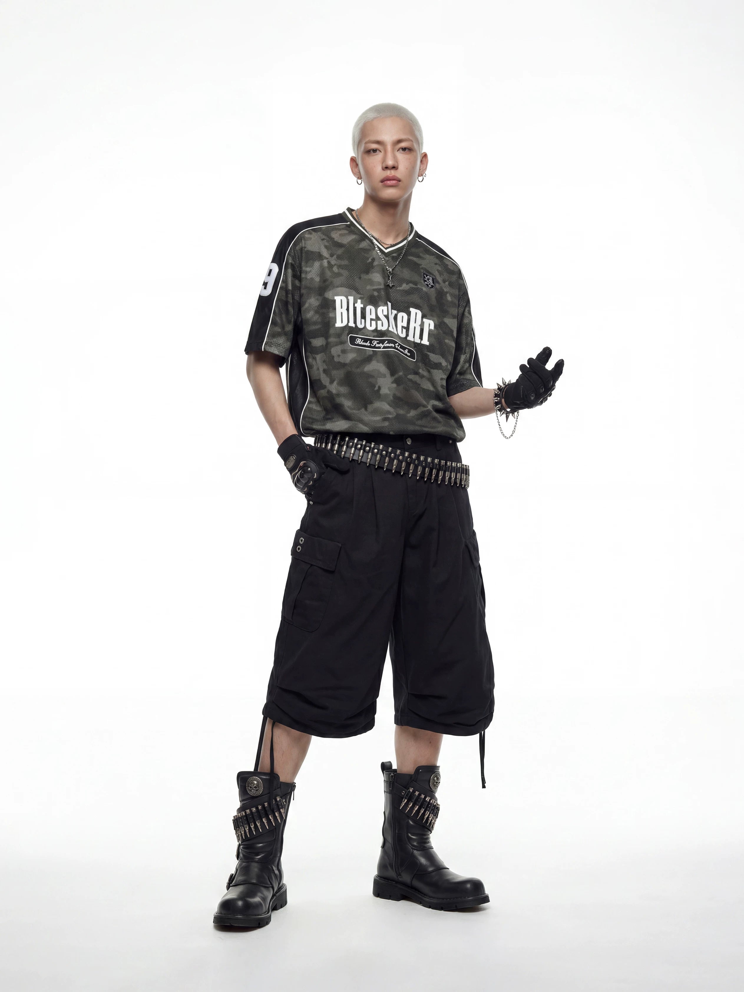Camo Panel Jersey Street Tee