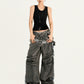 【25s Oct.】Punk Heavy-duty Raw-edge Washed Distressed Jeans