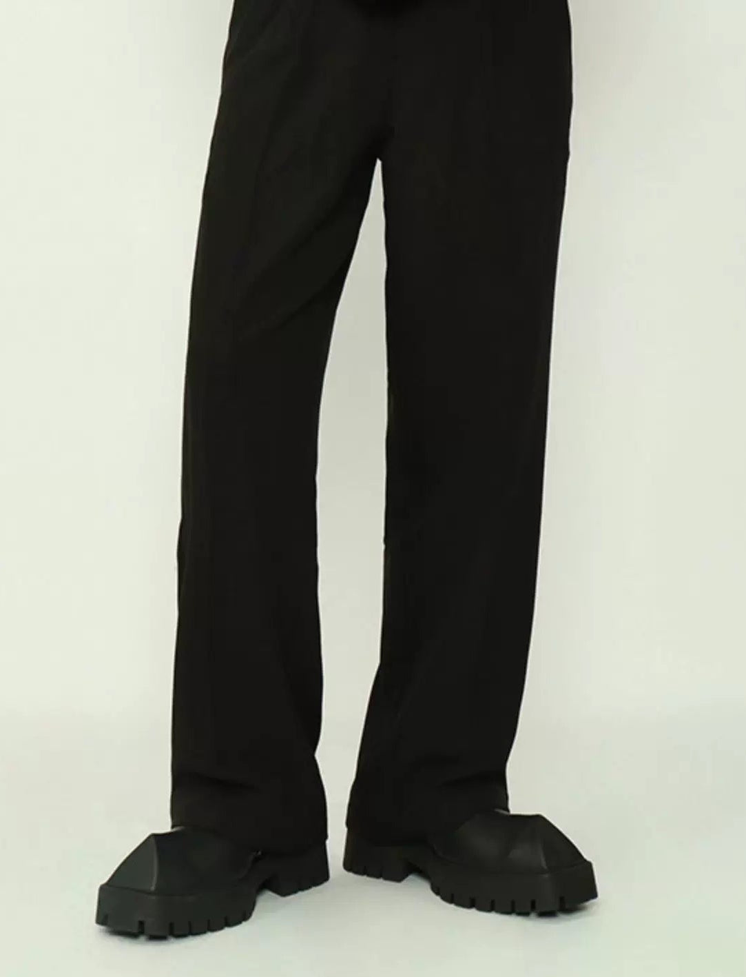 Minimal Straight-Leg Tailored Trousers