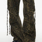 【25s Mar.】Vintage Multi-Pocket Loose Leopard Print Straight Pants