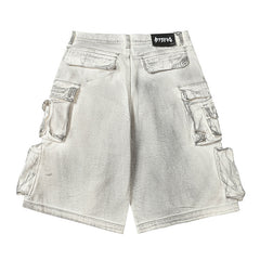 【25s Jul.】Washed Dirty-Dye Utility Shorts
