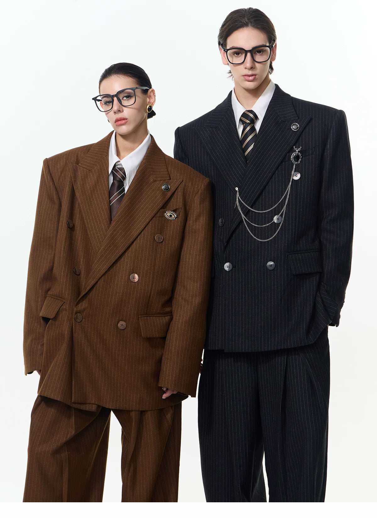 【26s Apr.】Striped Relaxed Tailored Jacket / Pants