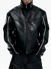 【26s Mar.】Carbon-Boned Royal Buckle Leather Jacket
