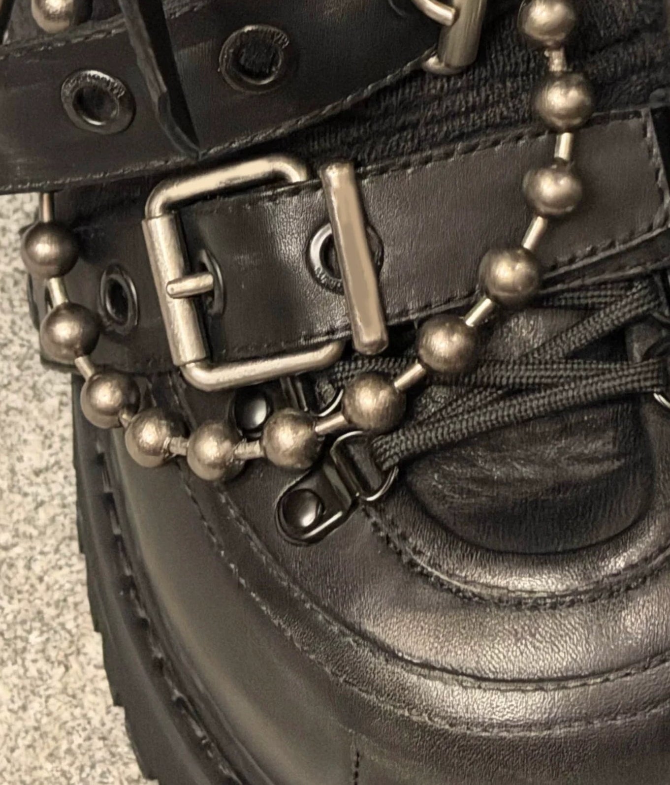 Industrial Platform Combat Ankle Boots