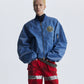 【25s Aug.】Distressed Washed Loose Bomber Jacket