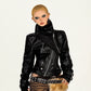 【25s Oct.】Functional Punk Slim Leather Jacket