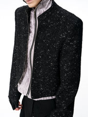 【25s Oct.】Sequined Chanel-style Stand-up Collar Jacket