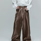 【25s Nov.】Pleated High-waisted Versatile Straight Leg Pants