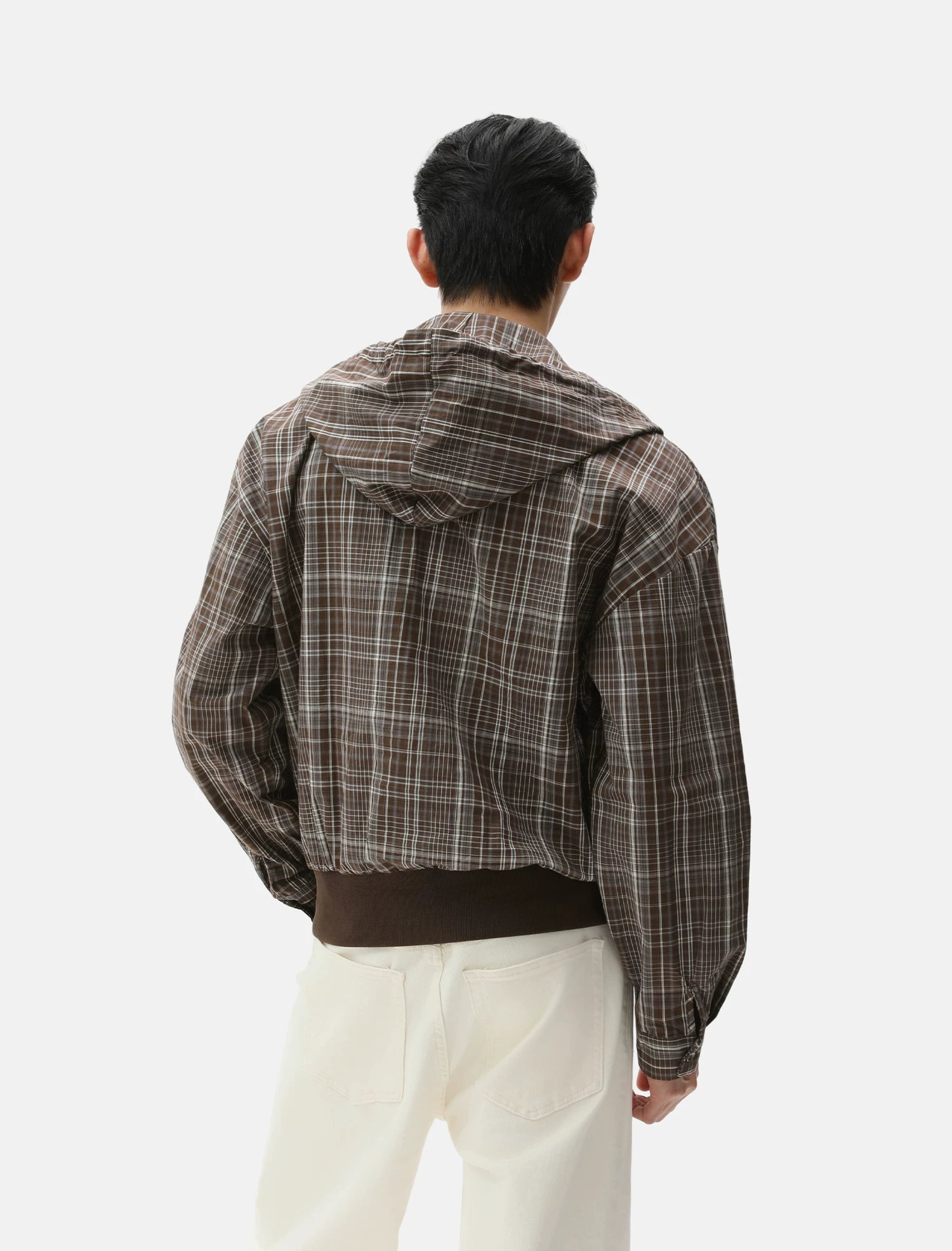 Vintage Plaid Hooded Jacket