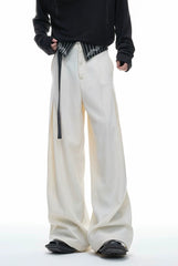 Embroidered Jacquard Wide-Leg Trousers