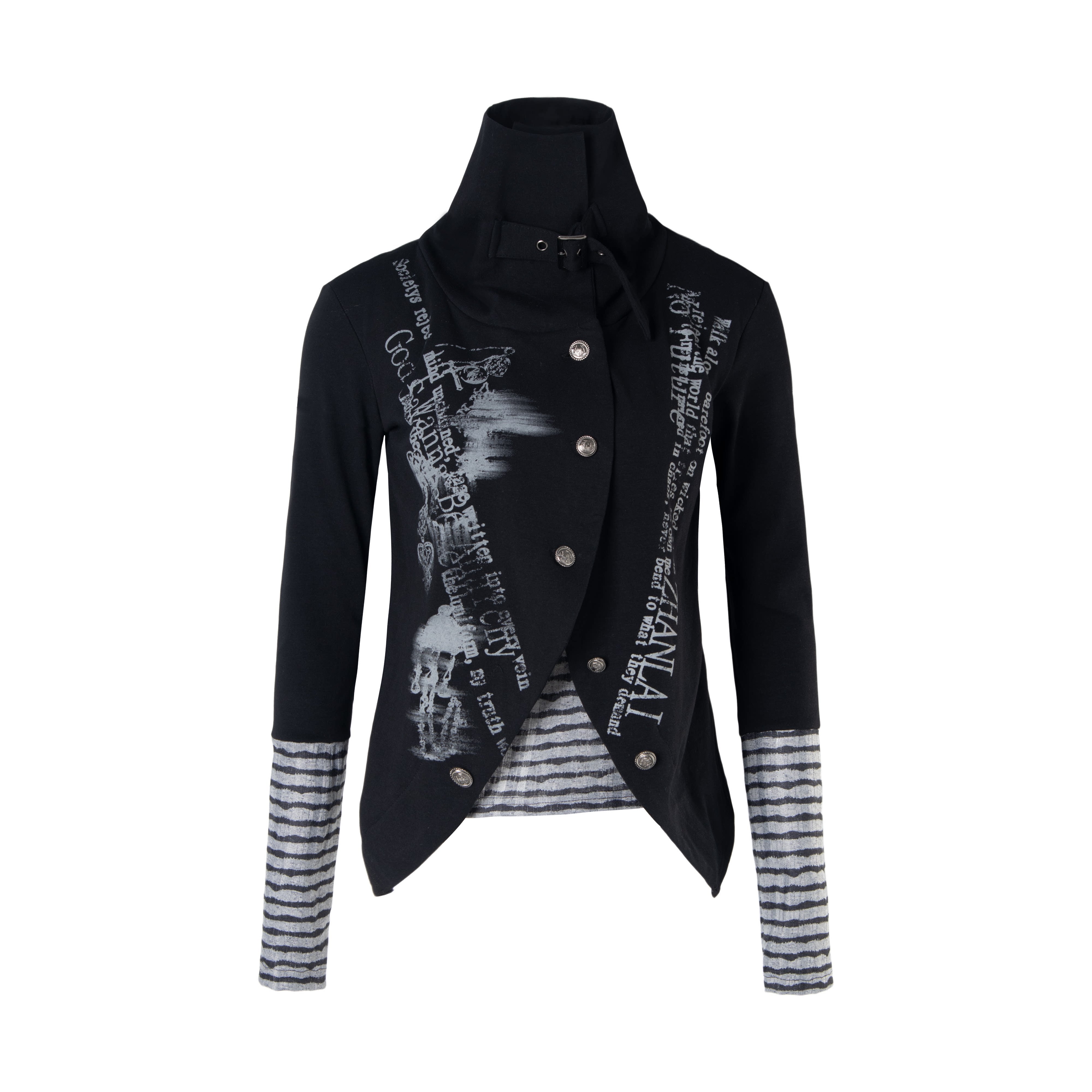 Y2K Contrast Layered Long Sleeve Tee