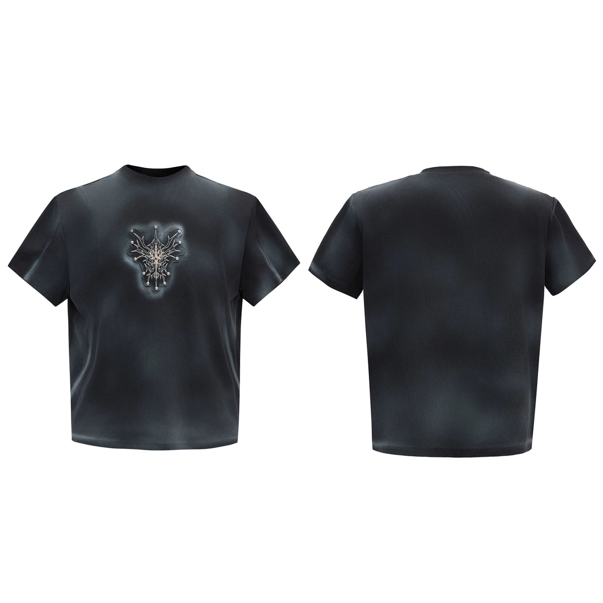 Hand-Painted Gradient Shoulder Tee