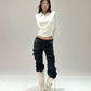 【25s Sep.】Retro Multi-pocket Hottie Low-rise Bootcut Jeans