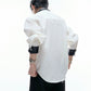 【25s Aug.】Sequined Contrast Lapel Shirt