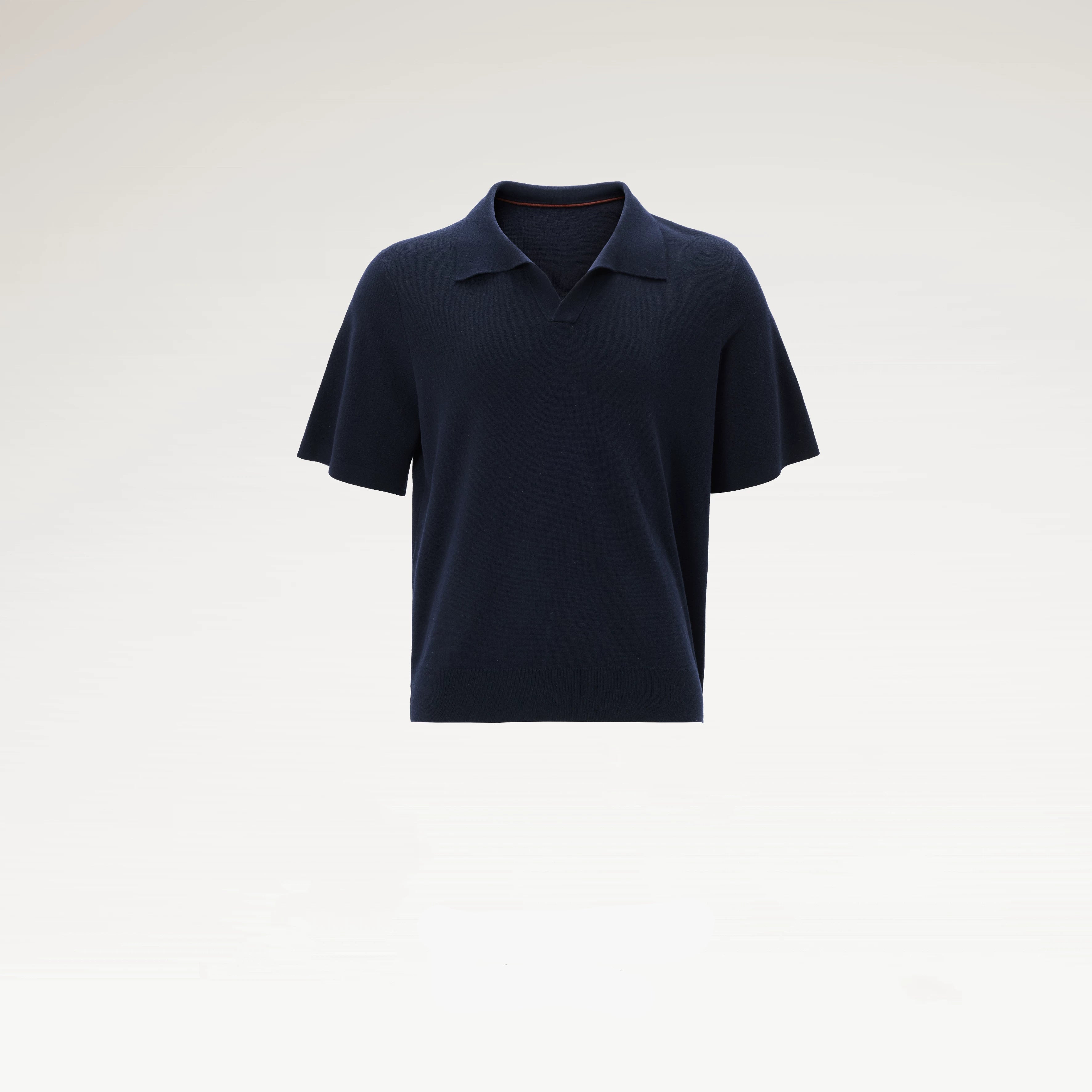 Ice Silk Knit Polo Shirt