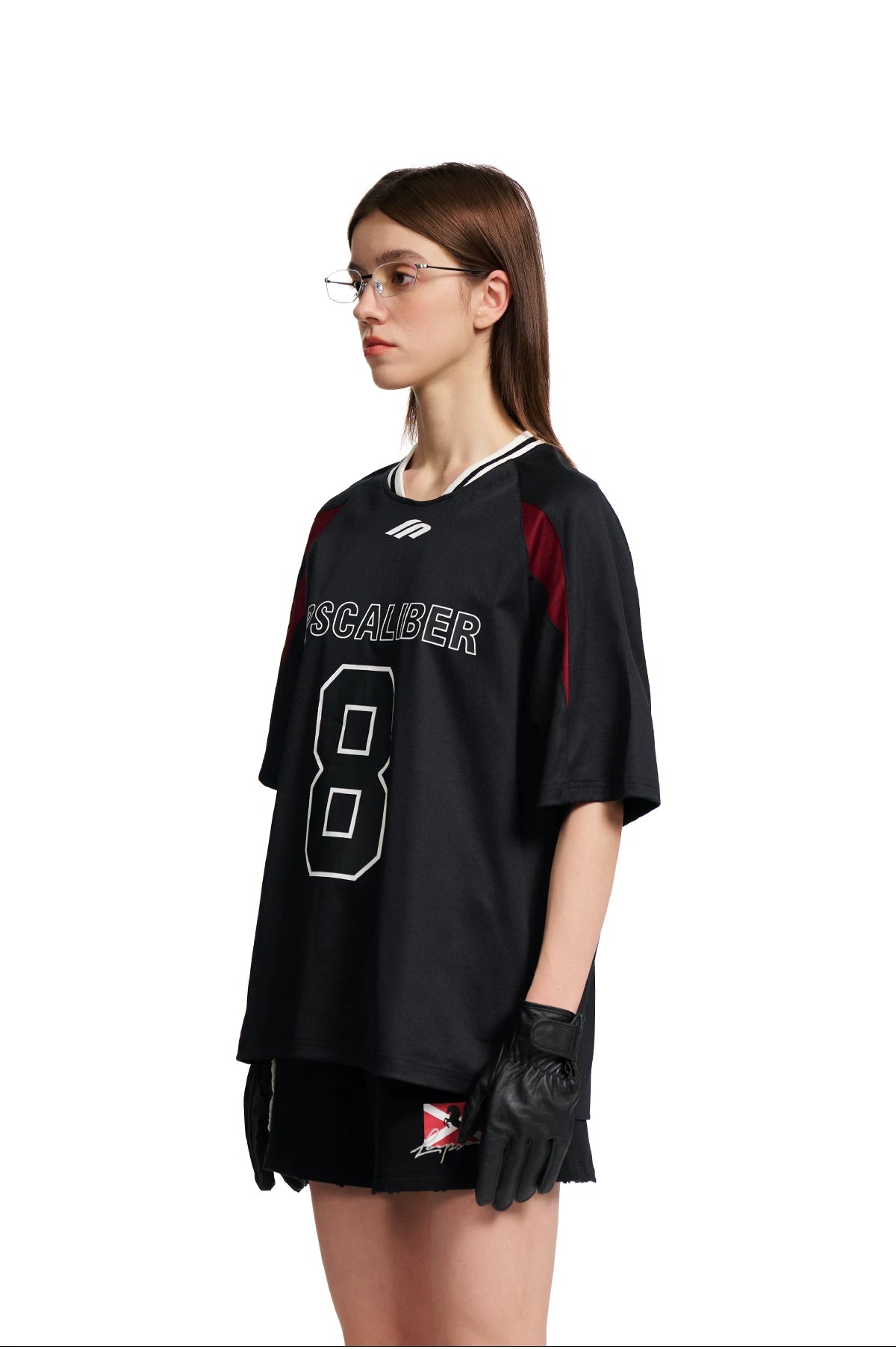 Retro Number Contrast Jersey Tee