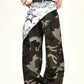 【25s Aug.】Detachable Panel Camo Wide-Leg Trousers
