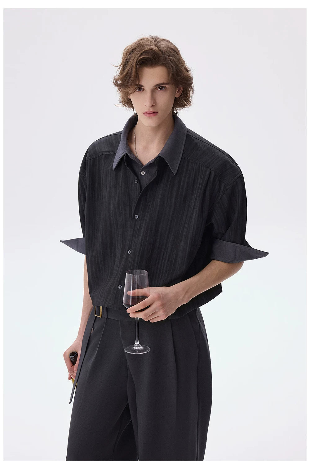 Layered Business Short Sleeve Shirt
