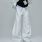 【25s Oct.】Elegant Pearl Honeycomb Design Suit Jacket/Pants