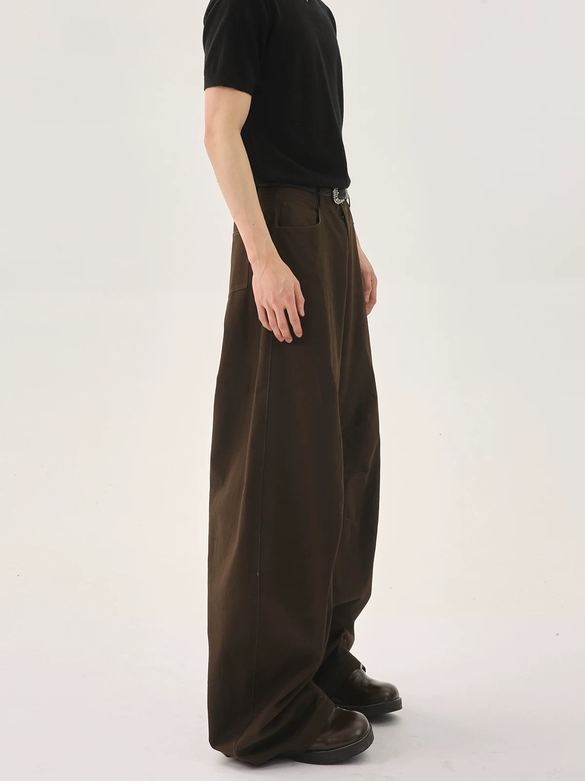 【26s Jan.】Deconstructed Vintage Curved Straight Denim Pants