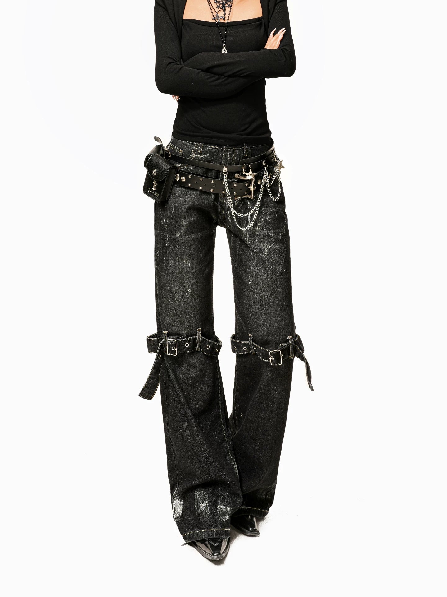 【26s Mar.】Washed Vintage Punk Denim Pants