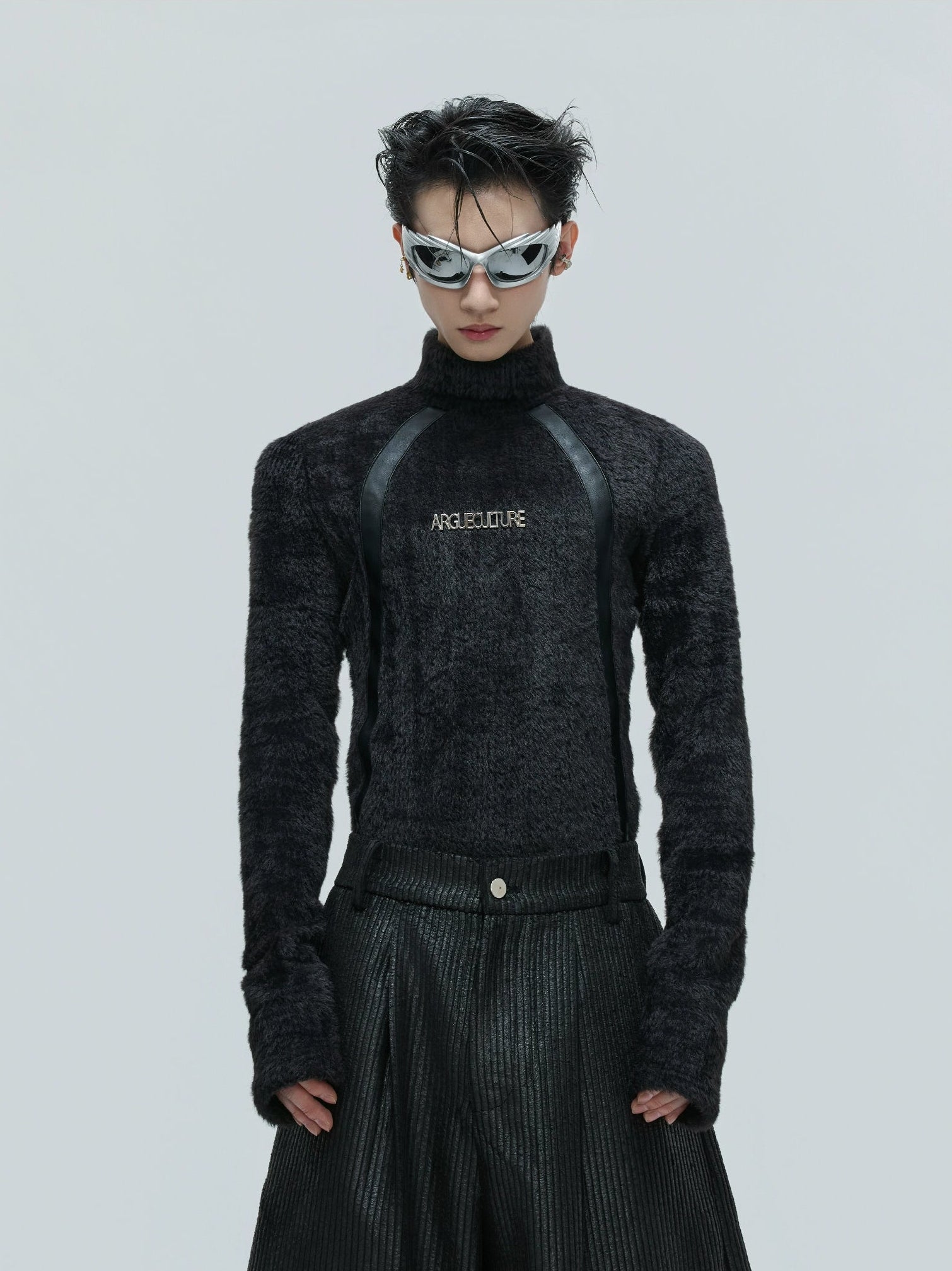 【25s Nov.】Deconstructed Faux Mink Turtleneck Bottoming Shirt