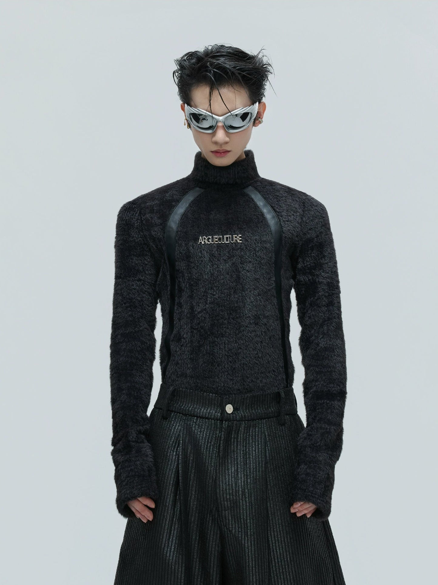 【25s Nov.】Deconstructed Faux Mink Turtleneck Bottoming Shirt