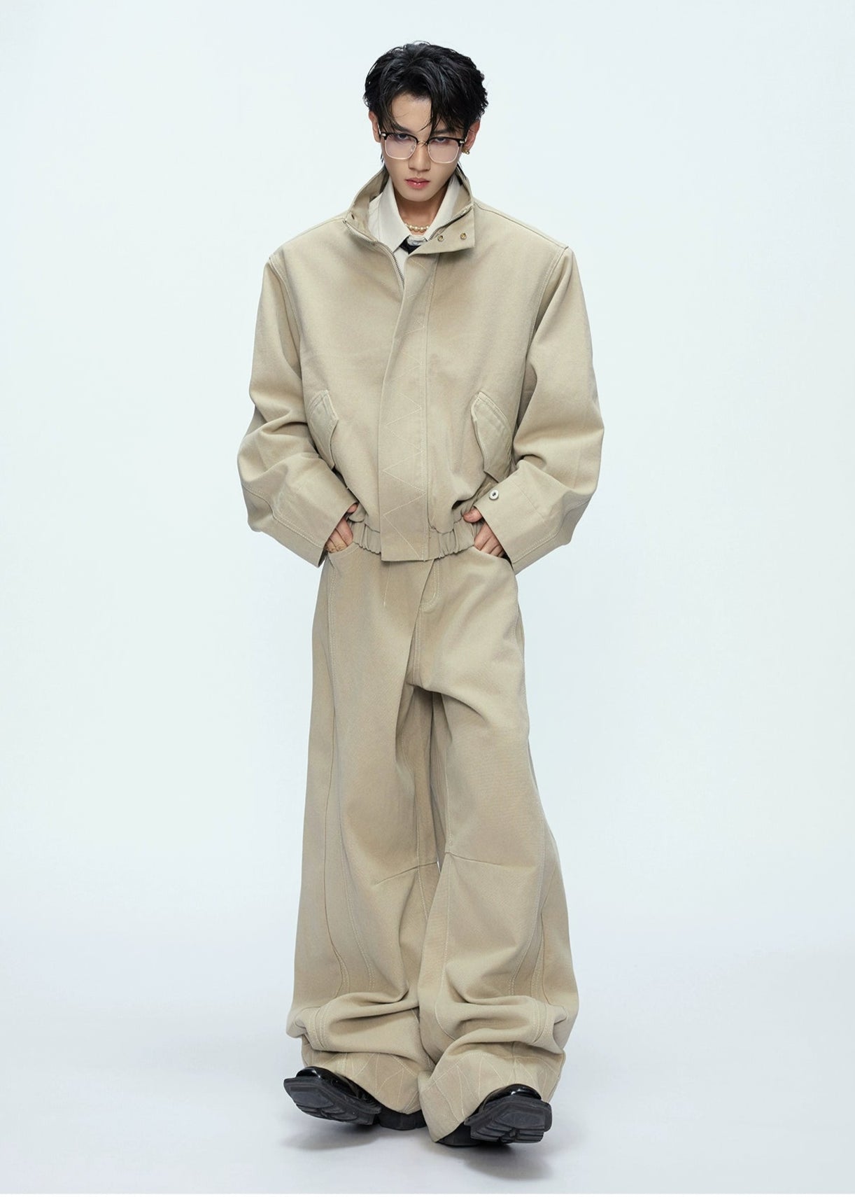 【25s Oct.】Vintage Washed Silhouette Jacket/pants