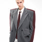 Vertical Striped Double-breasted Elegant Suit