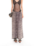 【25s Apr.】Leopard Print Fishtail Hip Skirt