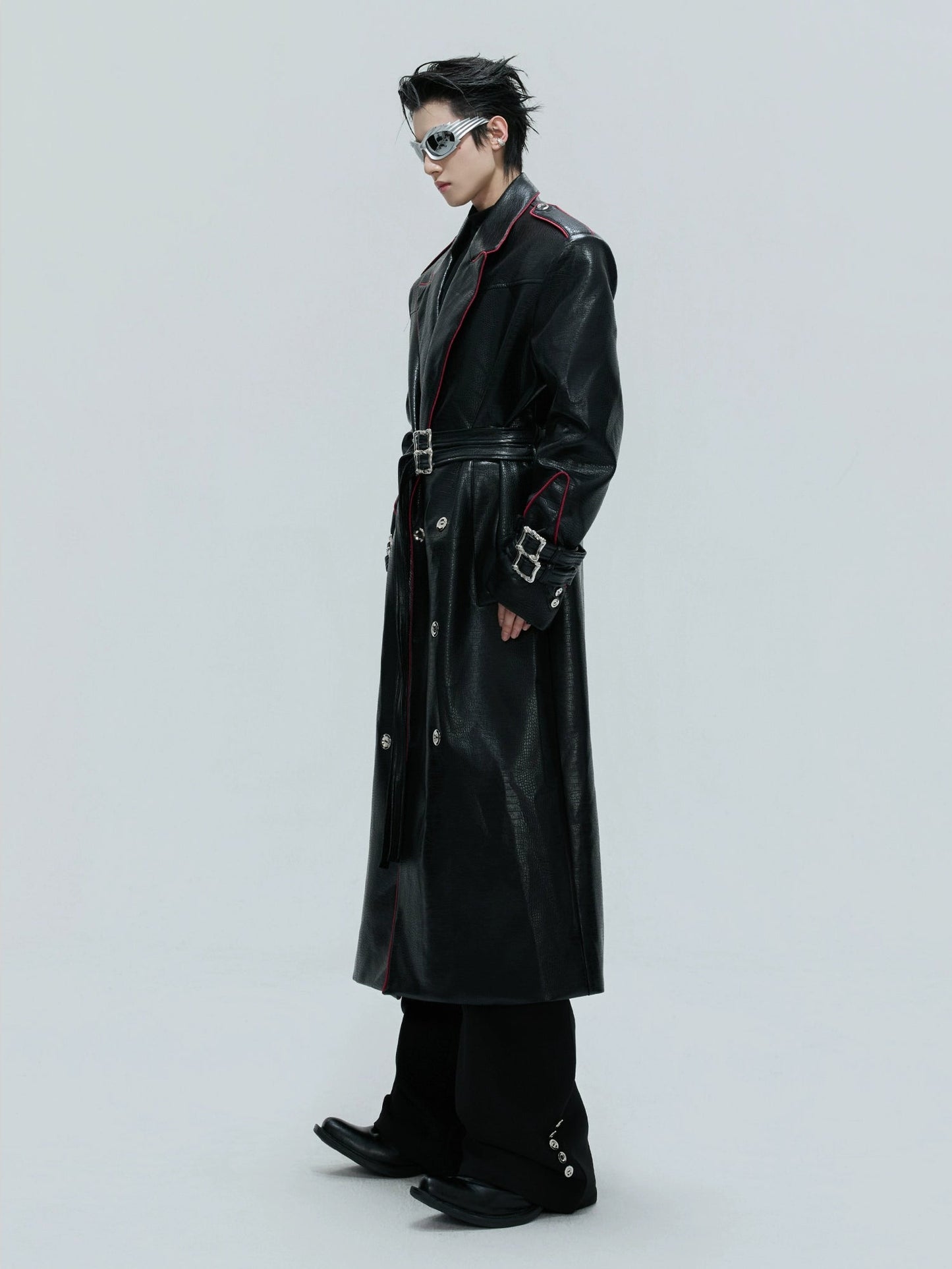 【25s Nov.】Heavy Deconstructed Crocodile Leather Coat