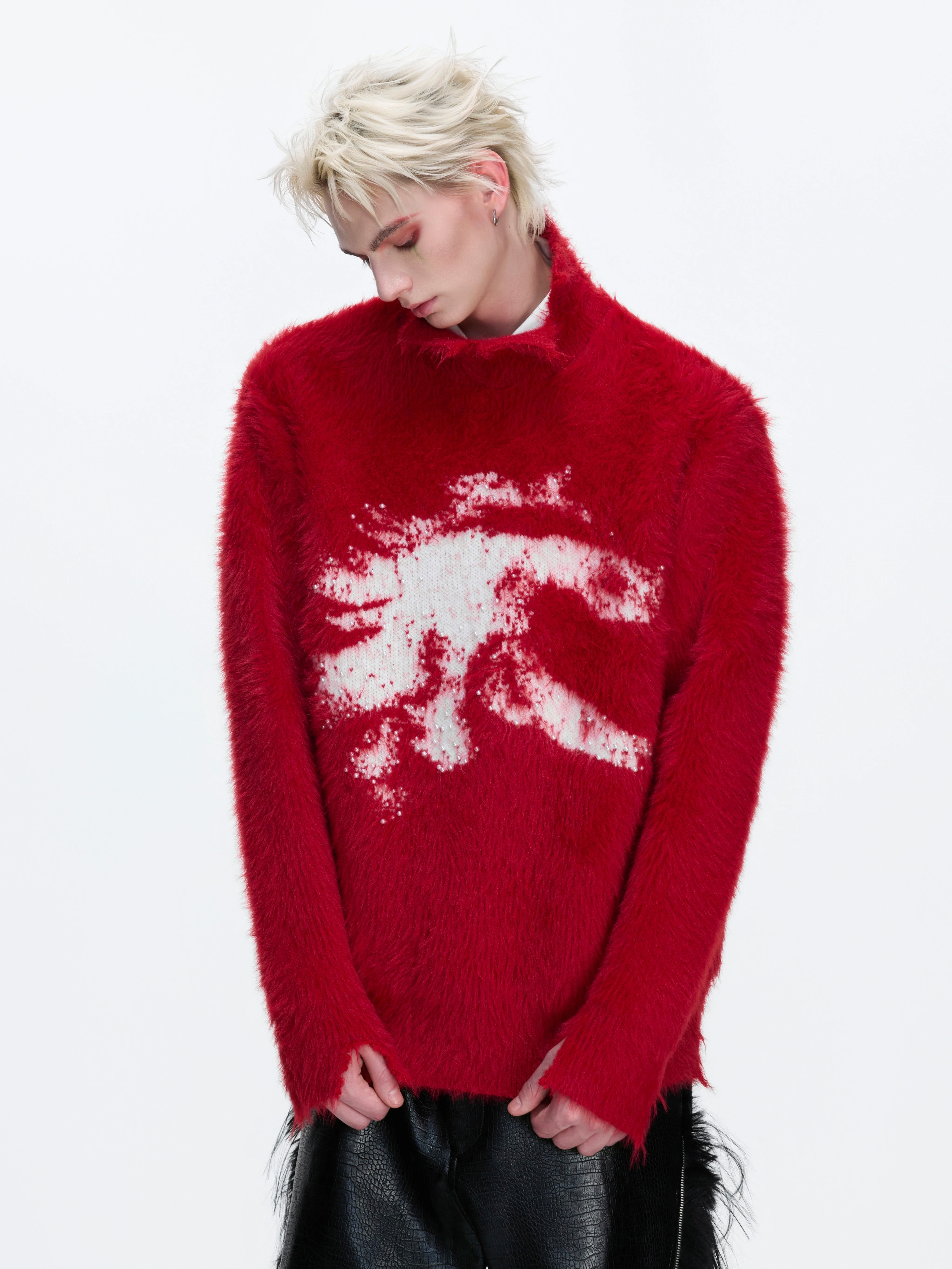 【26s Jan.】Simple and Cozy High-neck Knit Sweater