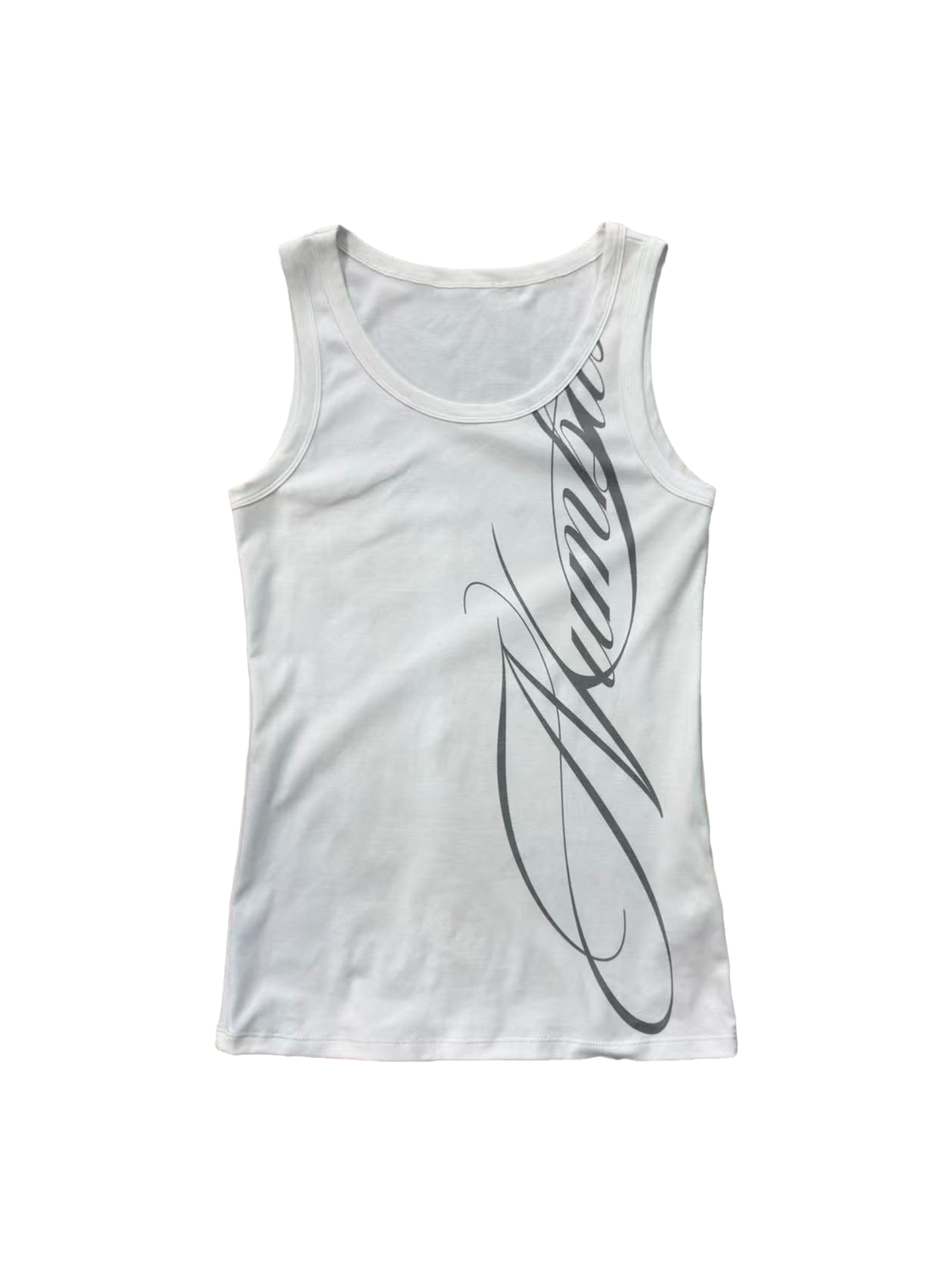 Script Graphic Compression Tank Top