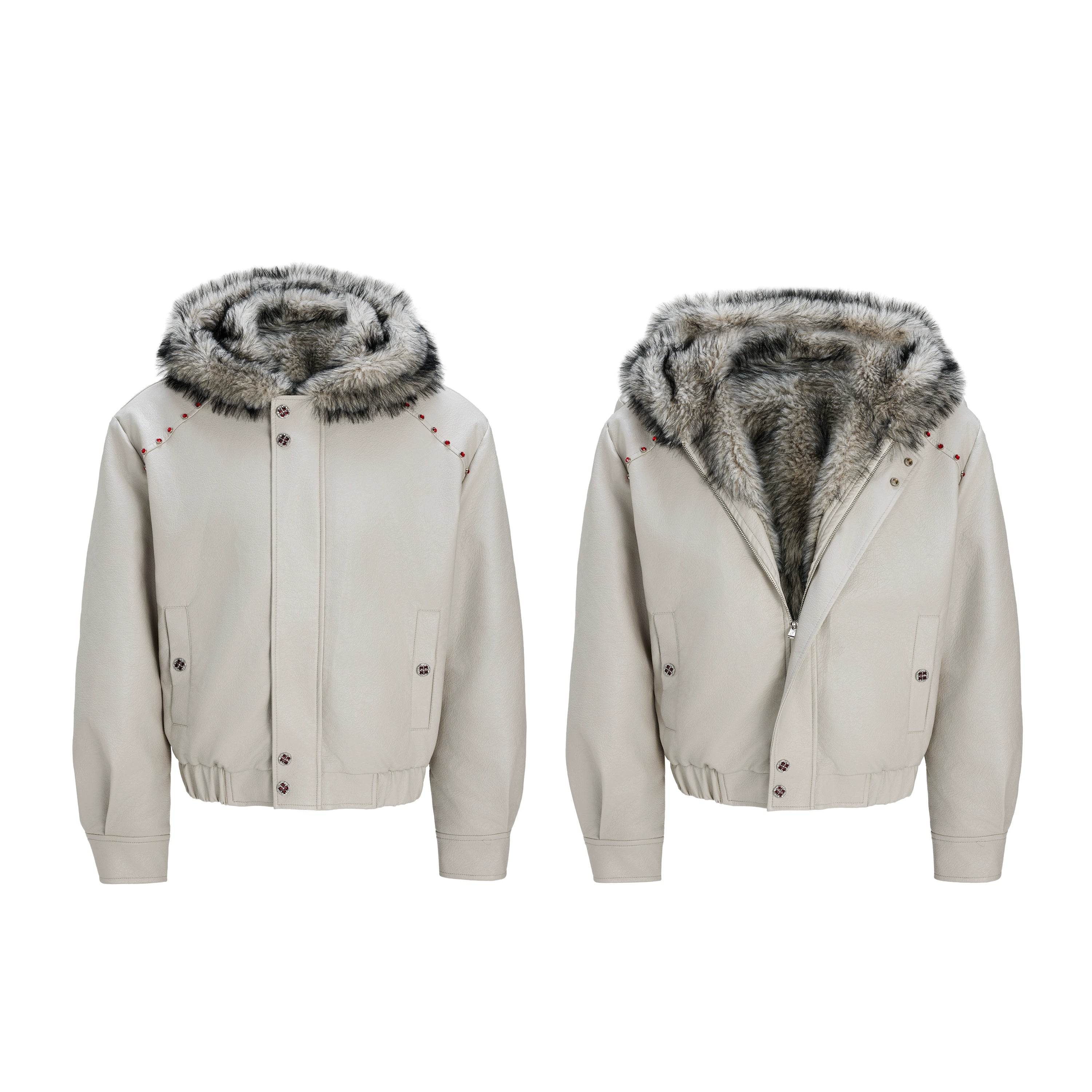 【25s Nov.】Heavy Textured Plush Padded Jacket