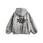【25s Jul.】Mottled Distressed Striped Cotton Coat