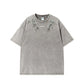 【25s Aug.】Vintage Printed Rhinestone Short Sleeve T-Shirt