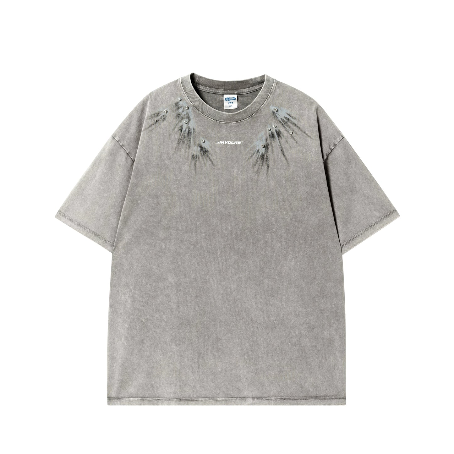 【25s Aug.】Vintage Printed Rhinestone Short Sleeve T-Shirt