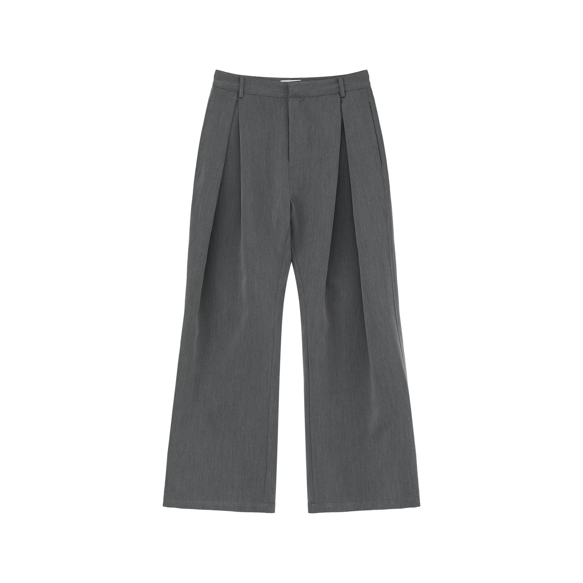 【26s Jan.】Sculpted A-Line Double-Pleat Curved Suit Trousers