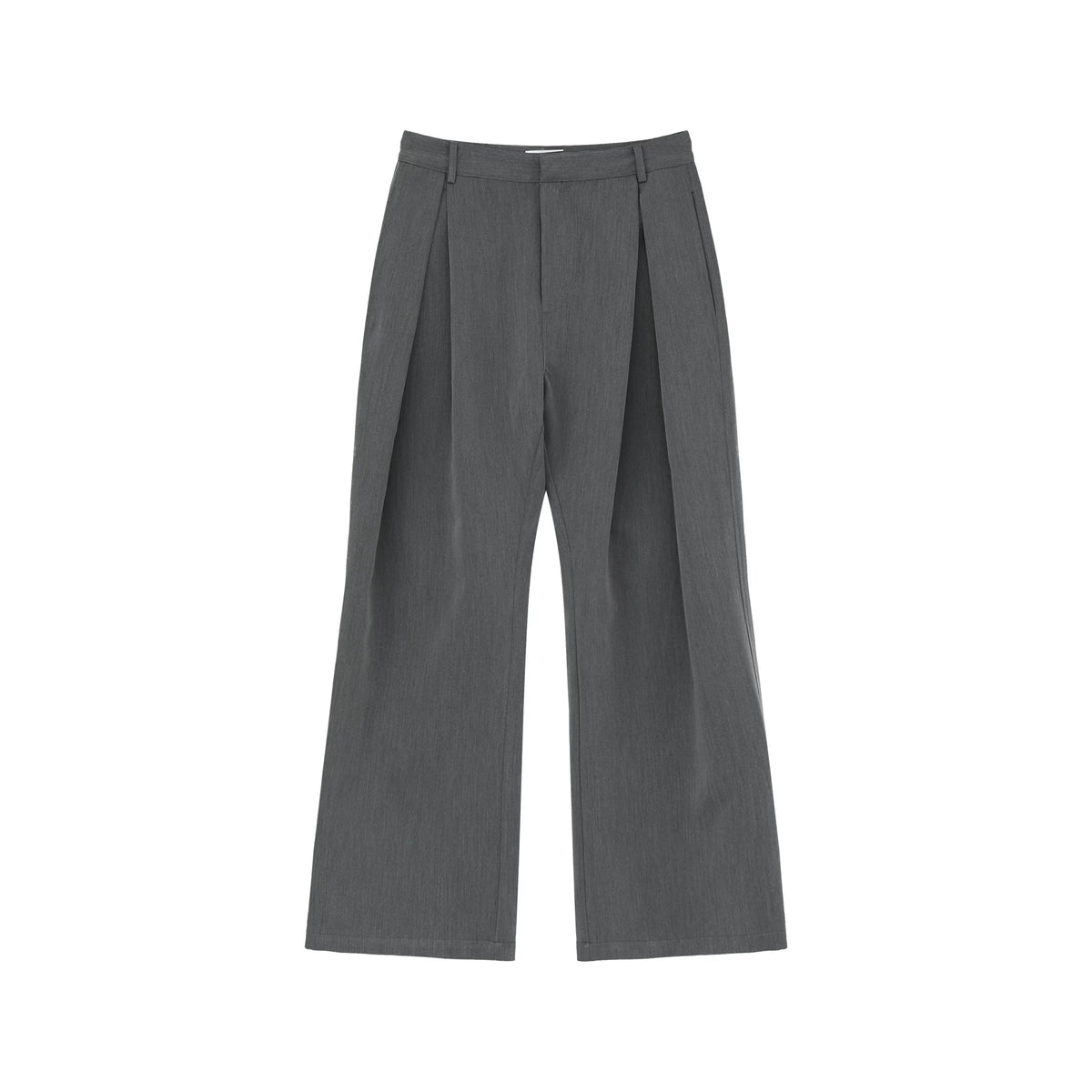 【26s Jan.】Sculpted A-Line Double-Pleat Curved Suit Trousers